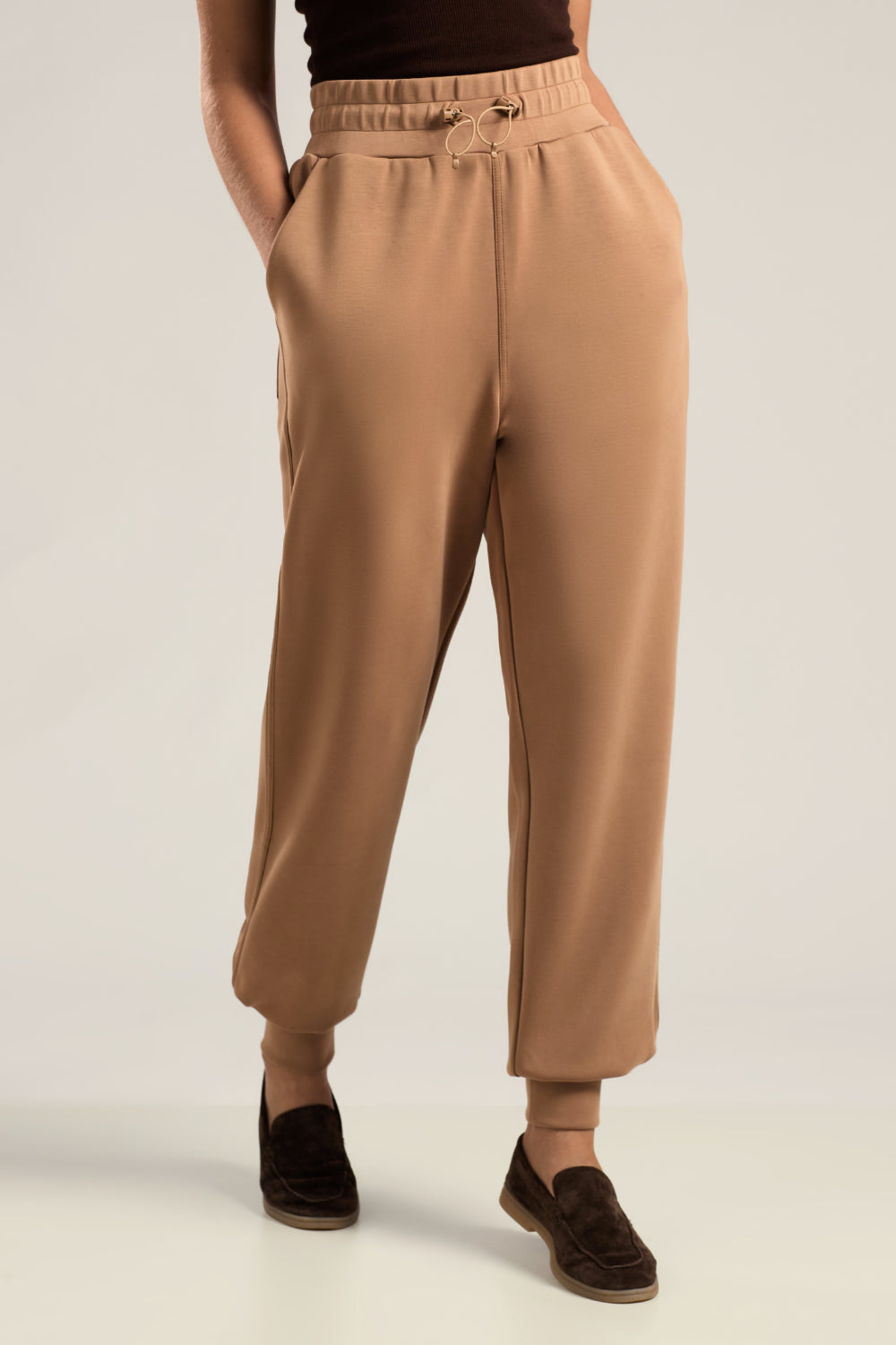 CALÇA NEW JOGGER SCUBA DARK CARAMELO