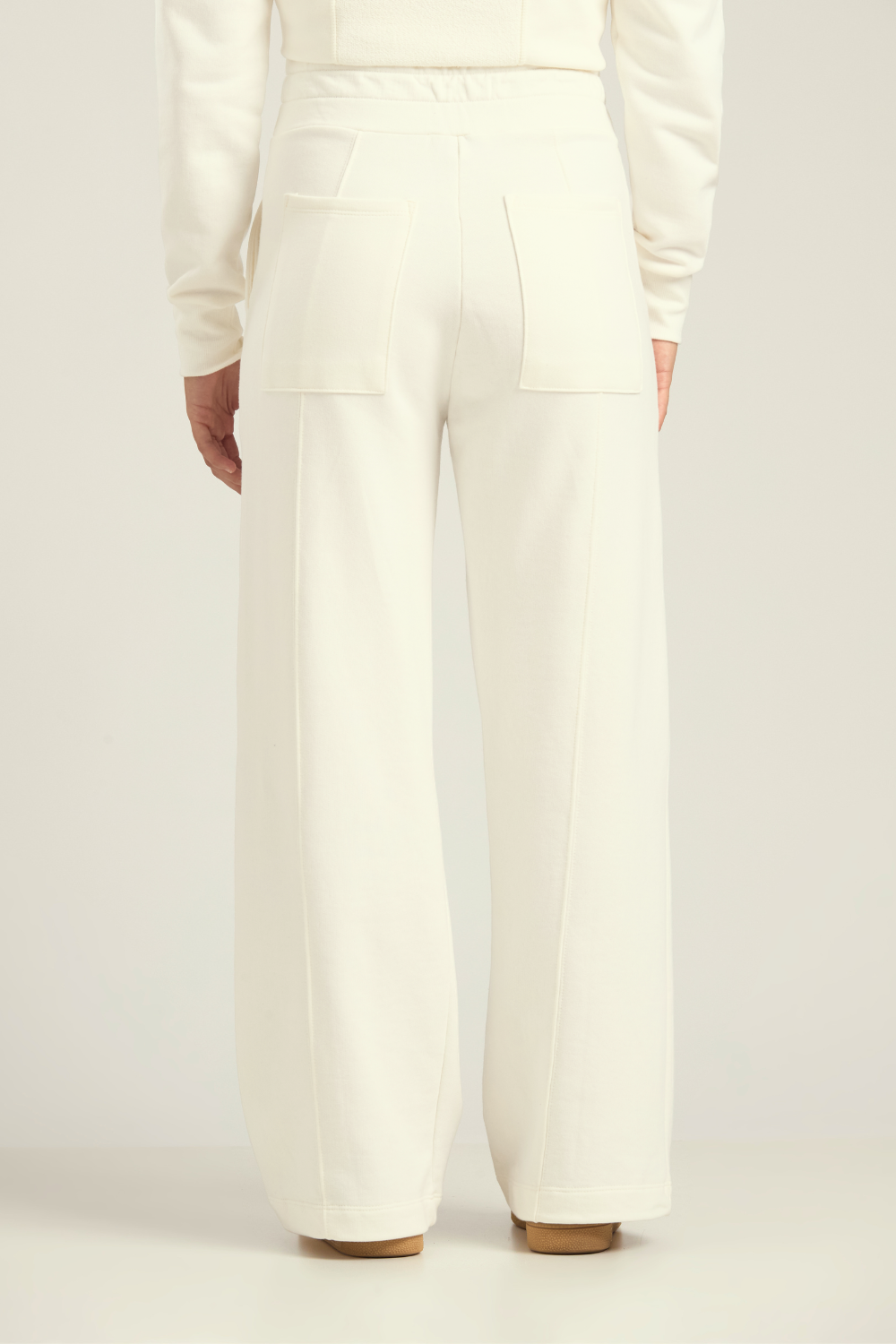 CALÇA MOLETOM WIDE BALANCE OFF WHITE