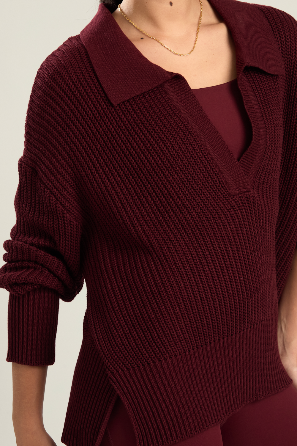 CASACO POLO TRICOT AMORA